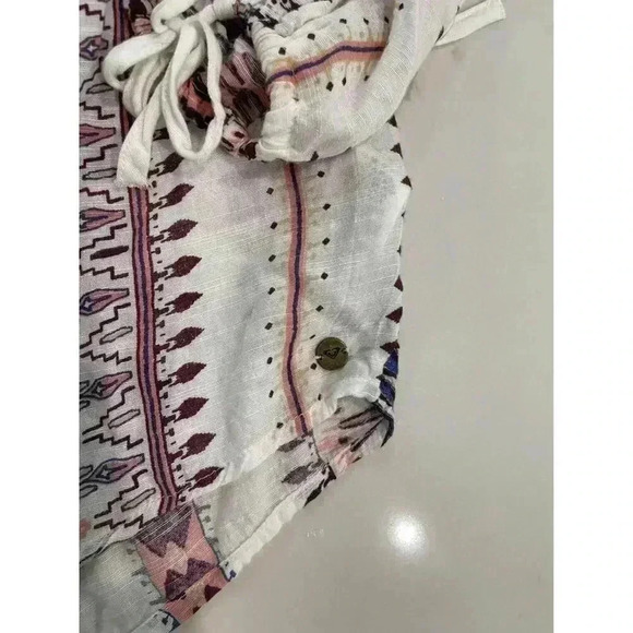 Roxy Uptown River 1/2 Sleeve Women’s Blouse Size Small - Picture 3 of 6